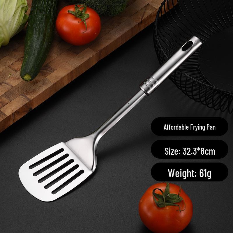 Stainless Steel Cookware Set: 1mm Thick, Includes Spatula, Frying Pan, Ladle, Nine Beads Design, Custom Logo Optional