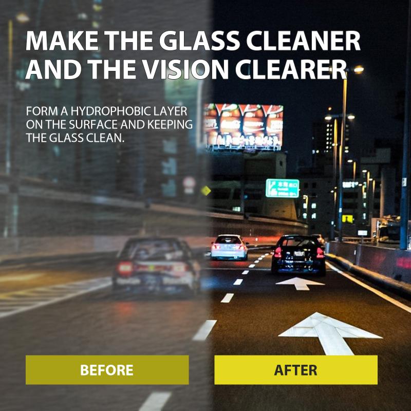 Windshield Polishing Oil Film Remover Kit Crystal Clear Cleaning Boosts Visibility Car Glass Restoration Solution Best for Foggy Conditions