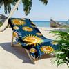 Sonne und Mond Muster Strandtuch Strandtuch schnelltrocknend für Reise Outdoor-Sport Joggen Strand und Schwimmen