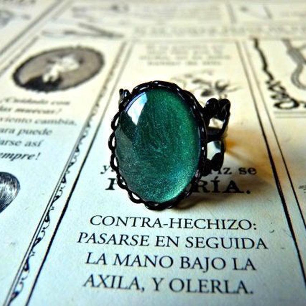 

Готическое Кровавое Камео Регулируемое Женское Кольцо