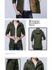 Abrigo Cortavientos Casual de Longitud Media para Hombre Otoño/Invierno con Terciopelo Lavado - Tendencia Talla Grande