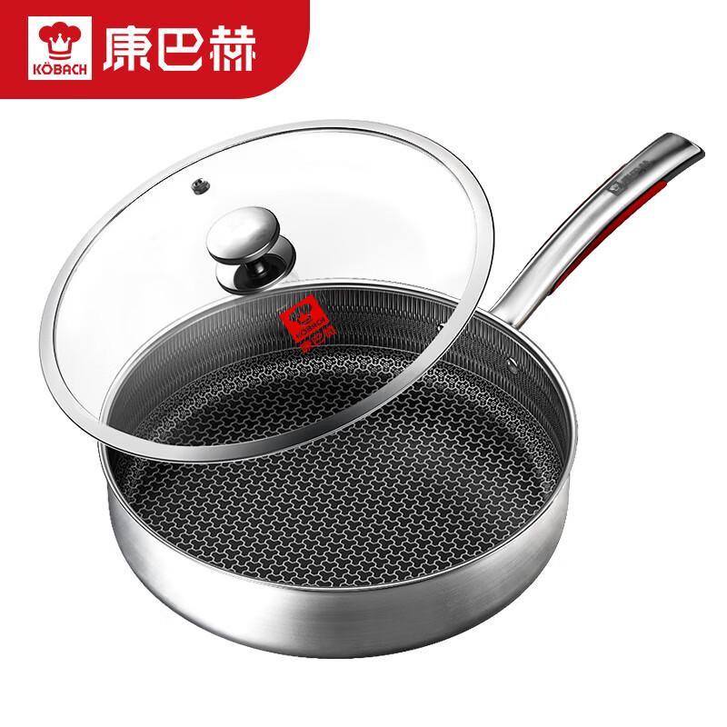KOBACH 26cm 316 Stainless Steel Non-stick Frying Pan