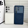 Leather Magnetic Case for Samsung Galaxy S25 S24 S26 Plus S26 Ultra Magsafe Soft Silicone Shockproof Protector Cover