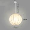 Modern Simple Led Lantern Pendant Light Restaurant Japanese Style Hanging Lights Teahouse Dining Room Fabric Droplights