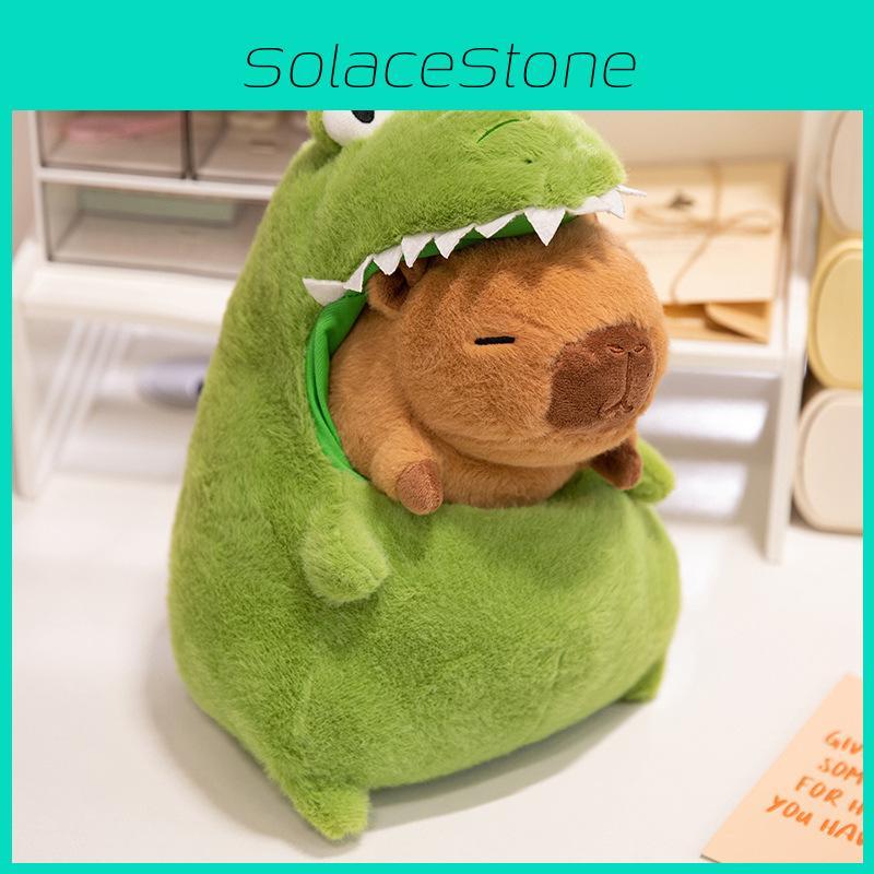 Turn Crocodile Cartoon Capybara Plush Toy Cute Girl Child Detachable Doll Gift
