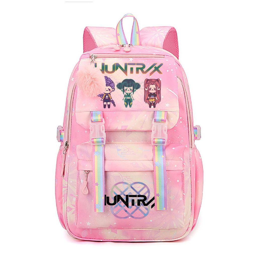 Kids Girls Kpop Rumi Mira Zoey Super Star Singers Printed Backpack Student School Bag