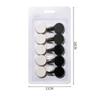 10 Packs Household Strong Adhesive Unmarked Hooks (Black+white) A