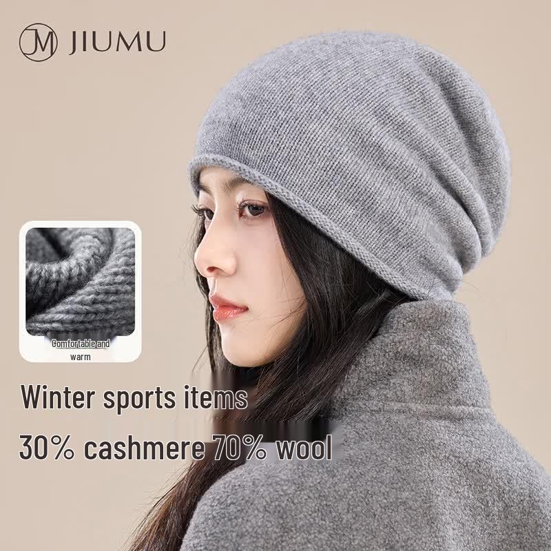 JIUMU Women s Cashmere Blend Knit Beanie MH167 One Size