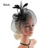 Church Kentuck-y Derby Pearl Mesh Flower Feather Fascinator Hat  for Women