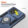 Moto G23 Slide Camera Lens Protector Armor Case For Motorola Moto G23 Military Grade Bumpers Magnet Ring Cover Moto G23 Cases