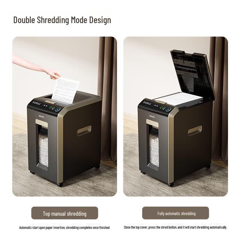Deli GA707 Commercial Auto-Feed Paper Shredder CN plug (adapter included)