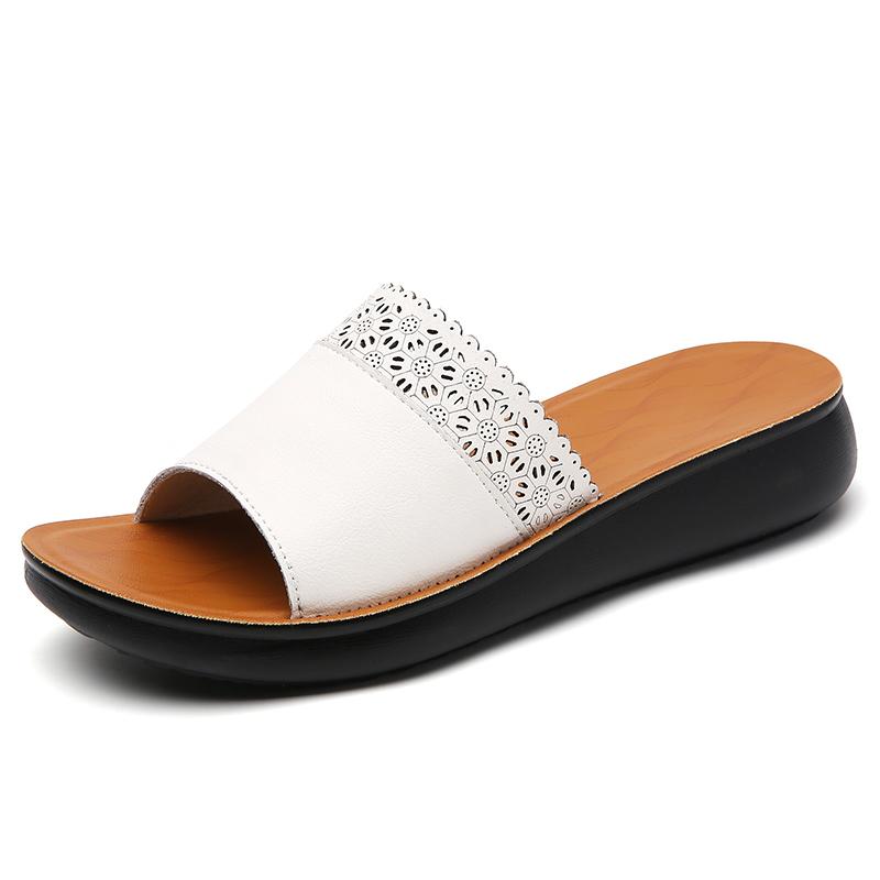 

Женские летние модные тапочки на толстой подошве, домашние тапочки, повседневные тапочки 41 бежевый