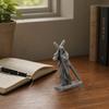 3D Printed Religious Cross Man Ornaments, Compact Imitation Stone Man Carrying Cross Figurine, Decorative Christian Statue for Home Desk And Bedside