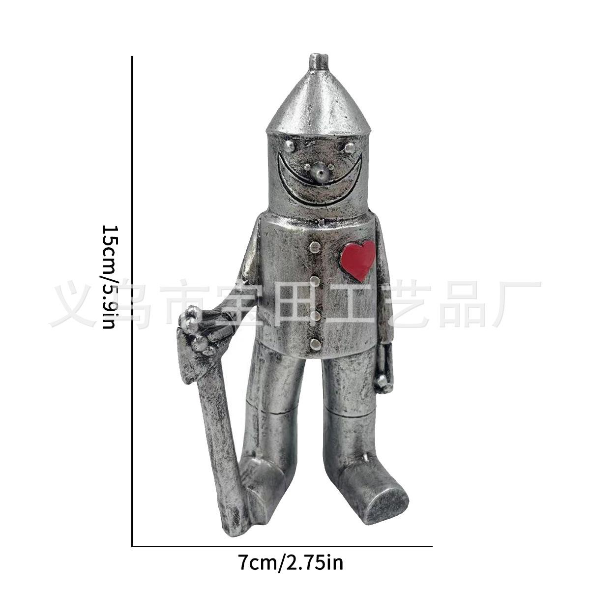 Vintage style modeling love axe soldier garden courtyard statue decoration home decoration gifts