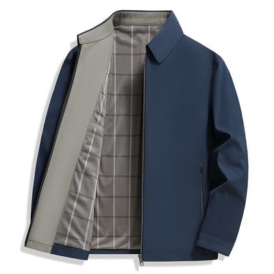 Nuova Giacca da Business Sottile Primavera e Autunno da Uomo con Bavero Giacca Versatile Giacca da Uomo Casual Giacca da Uomo