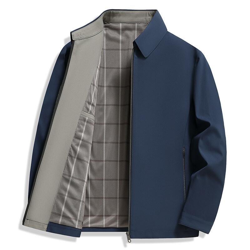 New Spring and Autumn Thin Business Jacket Men's Stand-up Collar Versatile Jacket Men's Casual Men's Jacket