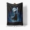 HHHollow KKnight Fashion Digital Printed Pattern Thin Blanket Flannel Blanket Portable Home Travel Office Lunch Break Blanket