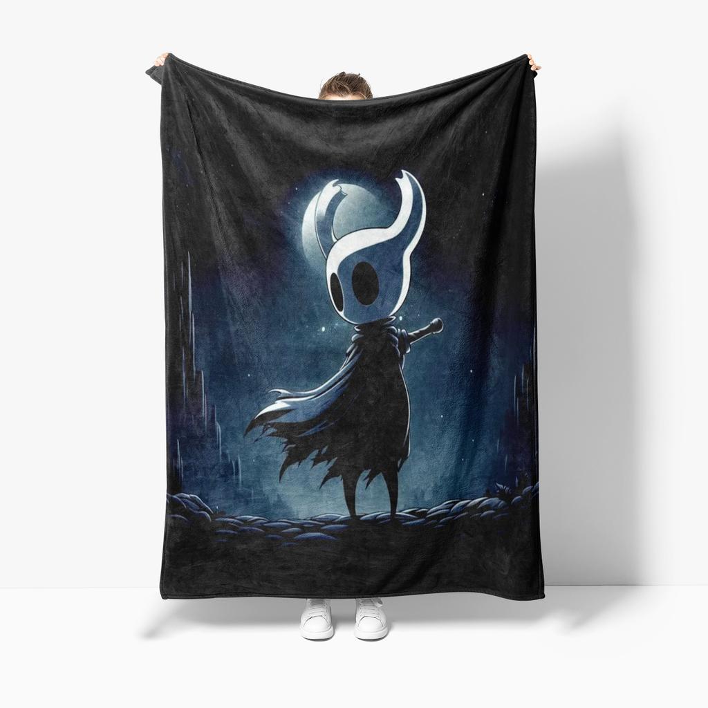 HHHollow KKnight Fashion Digital Printed Pattern Thin Blanket Flannel Blanket Portable Home Travel Office Lunch Break Blanket