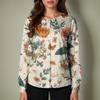 Women's Casual Long Sleeve Single-Breasted Halloween Print Cardigan Top for Fall