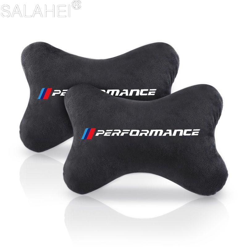 Fashion Car Seats Neck Pillow Headrest Shoulder Pad Accessory For BMW Performance M F31 F34 F32 E52 E53 E60 E90 E91 E92 E93 F01