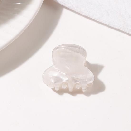 Small Hair Claw Jelly Color Hair Styling Clip Mini Size Updo Shark Hair Claw Versatile Hair Accessory