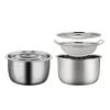 Bacon Grease Container with Strainer 1.34/2.5L Stainless Steel Oil Container Heavy-Duty Butter Melting Pot for Frying Grease Storage Essential