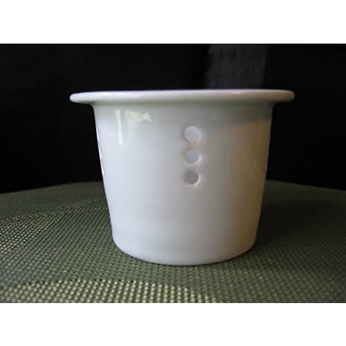 White Porcelain Pickled Rice Bran Drainer, Small, Q-27