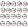 1-40PCS Battery Powered LED Coaster 3 Modes with Wine Glass Mat Cup Pad Sticker Bottle Drinking Club Bar Party Decor Night Light