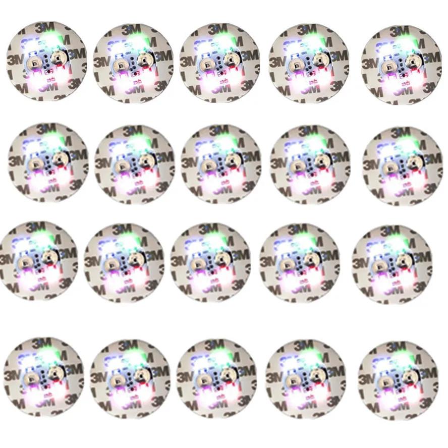 1-40PCS Battery Powered LED Coaster 3 Modes with Wine Glass Mat Cup Pad Sticker Bottle Drinking Club Bar Party Decor Night Light