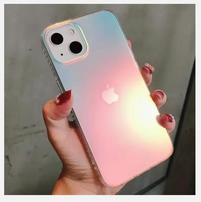 Fashion Matte Aurora Laser Gradient Phone Case For iPhone 16 Pro Max 15 14 13 12 Pro Max XS Max 16 Plus 11 Shockproof Cover