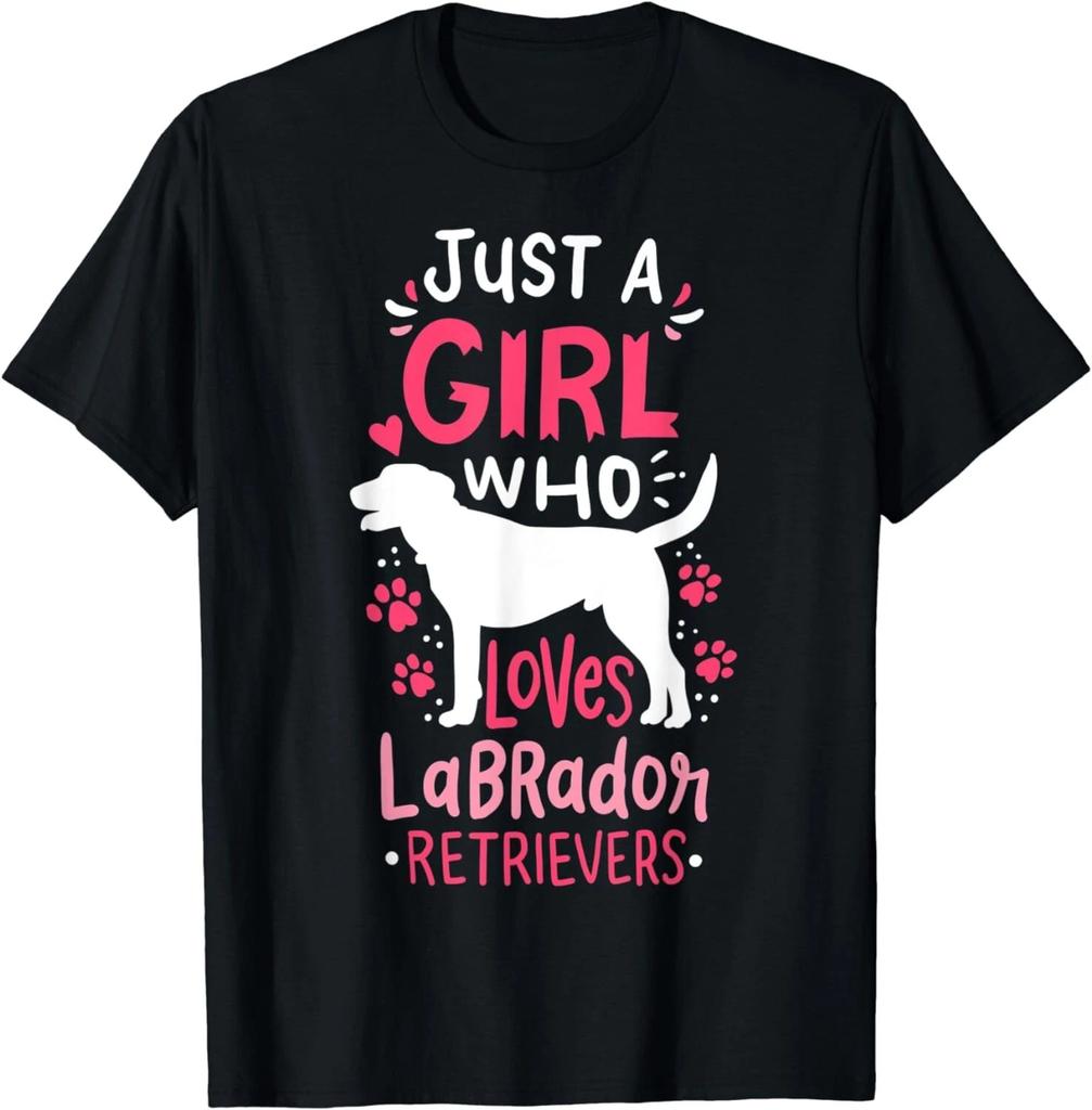 Nur ein Mädchen, das Labrador Retriever liebt Hundeliebhaber Süßes Geschenk Unisex T-Shirt