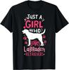 Nur ein Mädchen, das Labrador Retriever liebt Hundeliebhaber Süßes Geschenk Unisex T-Shirt