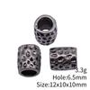 Hammered Texture Tube Spacer Beads Alloy Loose Beads For DIY Bracelet Dreadlocks Hair Braiding Jewelry Making Parts