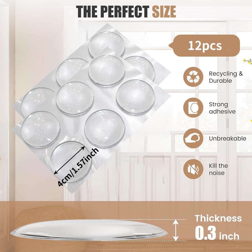 Türstopper Silikon Türgriff Puffer Wandschutz Türknauf Stoßfänger Möbel Geschützt Crash Pads Stoßfeste Ringe