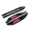 Universal Carbon Fiber Sports Car Side Fender Door Stickers Dagger Emblem 4Pcs