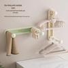 Wall-Mounted Clothes Rack for Balcony & Household Drying, Hanging, and Storage