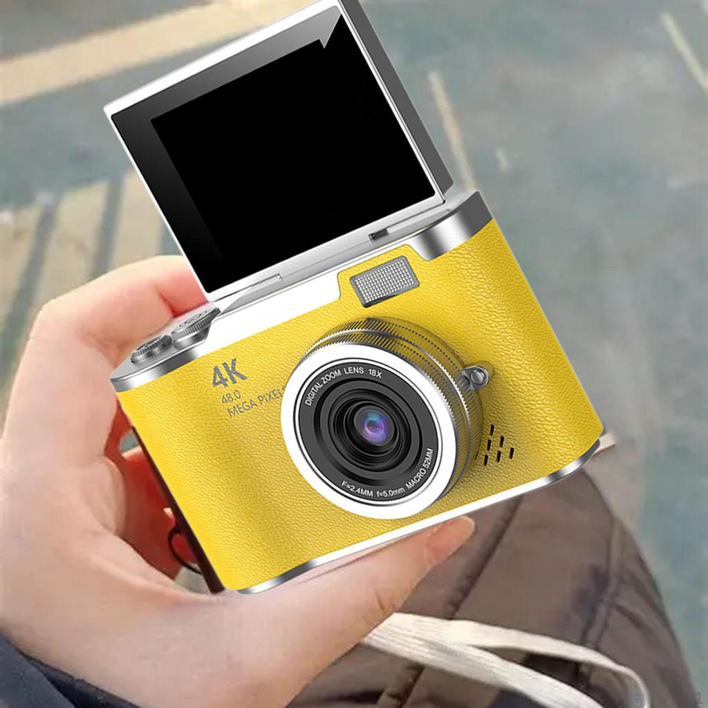 4K digitální fotoaparát 180° výklopný displej 2,4 palcový 720P/1080P Kompaktní 8x zoom pro