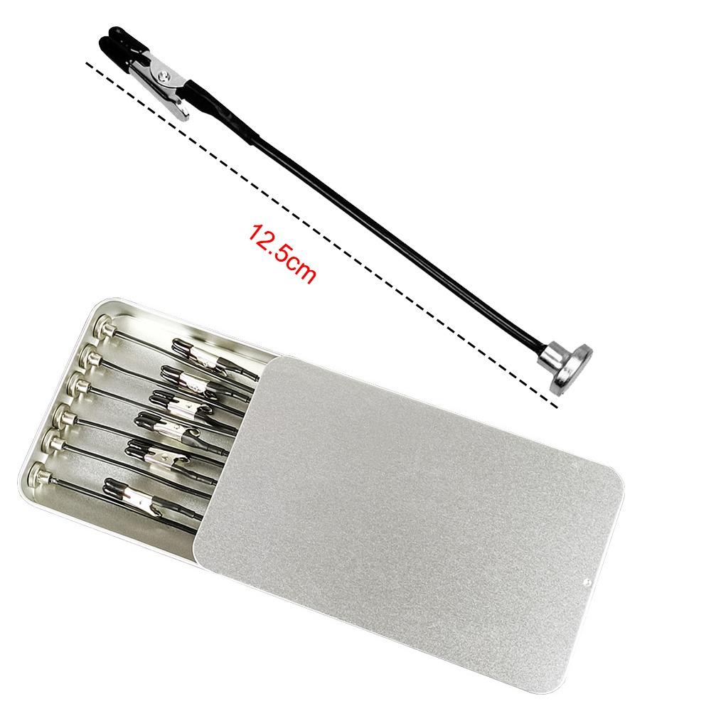 

Flexible Model Painting Stand Bendable Alligator Clip Sticks Base Holder For Airbrush Spray Hobby Silver Base 12.5cm Clip