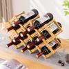 Desktop Wine Rack, Multi-Layer Wine Storage Rack, Red Wine Display Cabinet, Bamboo Bottle Holder for Home and Living Room
