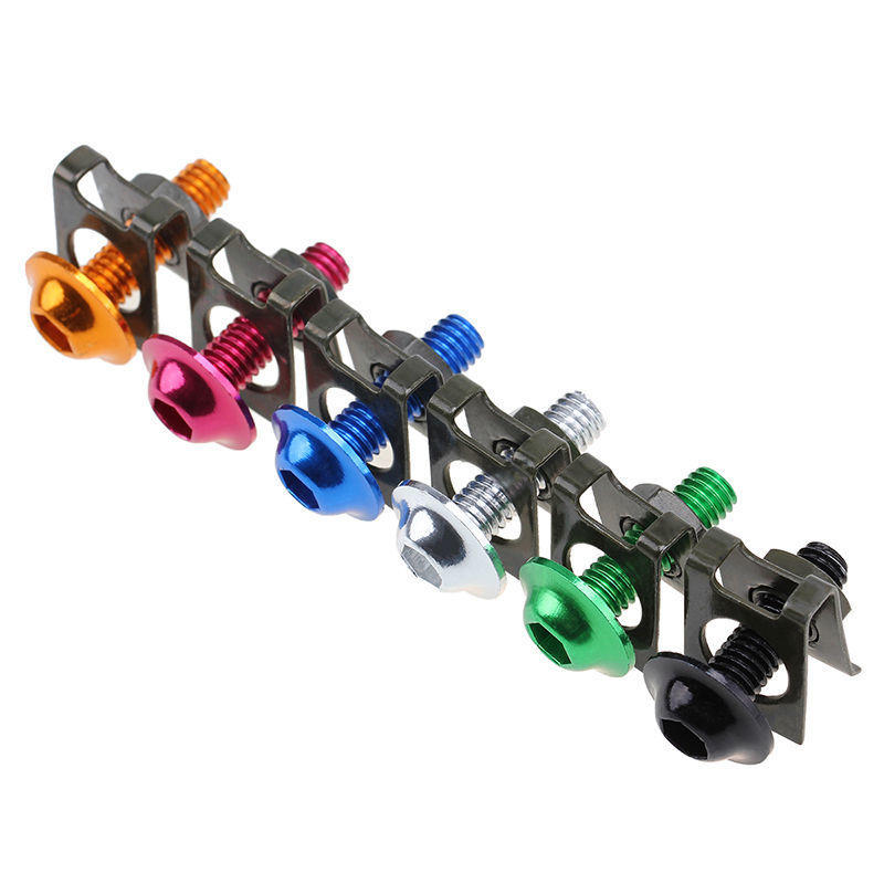 10x Motor CNC M6 Fairing Bolts Fastener Spire Speed Clips Washes Screws Spring Nuts