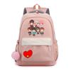 Large Capacity Cartoon Pattern School Backpack for Teens Leisure Fashion Travel Bag