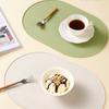 Silicone placemats, heat-resistant, reusable portable placemats, waterproof, stain-resistant and easy-to-clean silicone placemat
