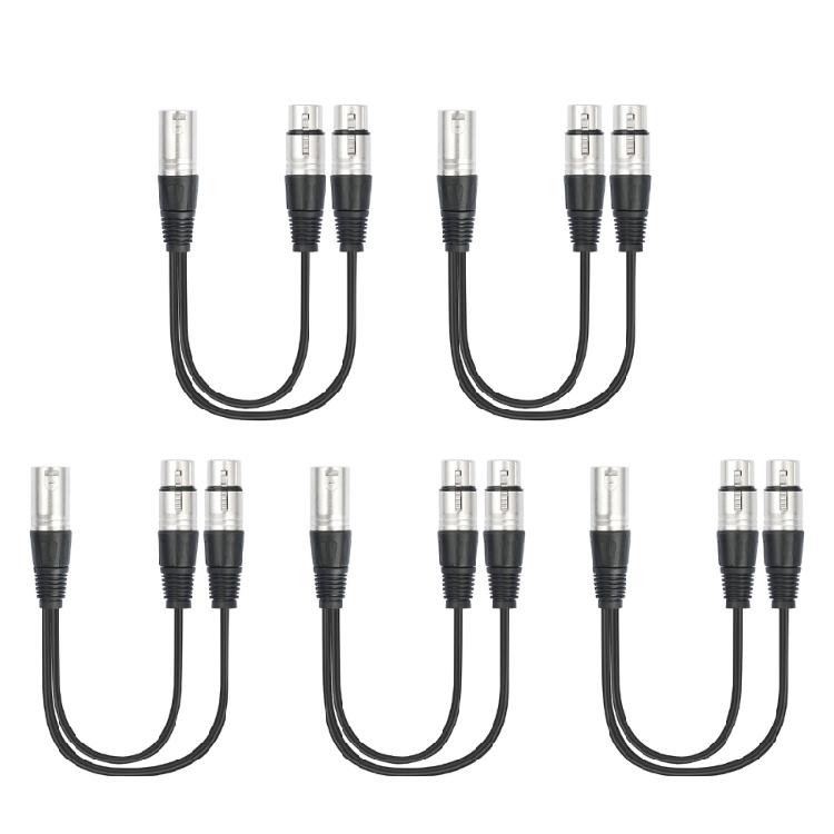 

Balanced 3Pin XLRs Male To 2 XLRs Female Y Cable,Reliability Sound Splitter For Recording And Amplification 3Pin Plugs 1