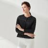 D new down jacket women's light and thin short round neck warm duck down liner versatile and thin solid color light coat tide
