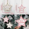 Wooden Christmas Unique Tree Tags Vibrant Red Star Hangings For Decor Home