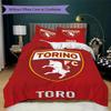 Torino Fc Pattern Bedding,Quilt Set Quilt Cover Pillowcase Home Birthday Gift (1*duvet cover+2*pillowcase,without core)DSJT261018094