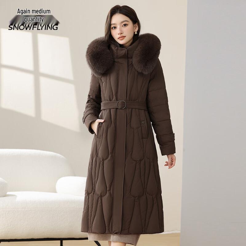 

Xuezhongfei Women s Warm Down Jacket with Faux Fur Hood M