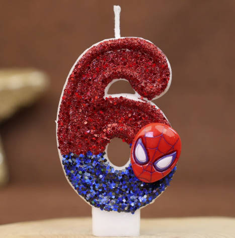 Number Birthday Candles for - Character Design Party Decoration for Celebrations