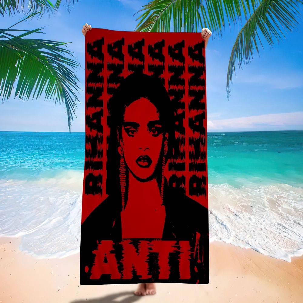 Hot Singer R-RIHANNAS Big Microfiber Beach Towels Quick Dry Towel Sand Beach Towels Pool Towel For Travel Swim Pool Yoga