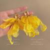 Yellow Petal Tassel Earrings - Bold Beach Vacation Flower Studs for Women, Super Hot & Beautiful Style 2025.